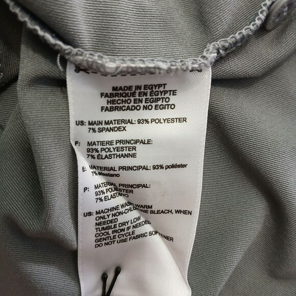 Adidas Men 2XL Golf Polo Grey Short Sleeve Shirt Logo - Picture 6 of 9